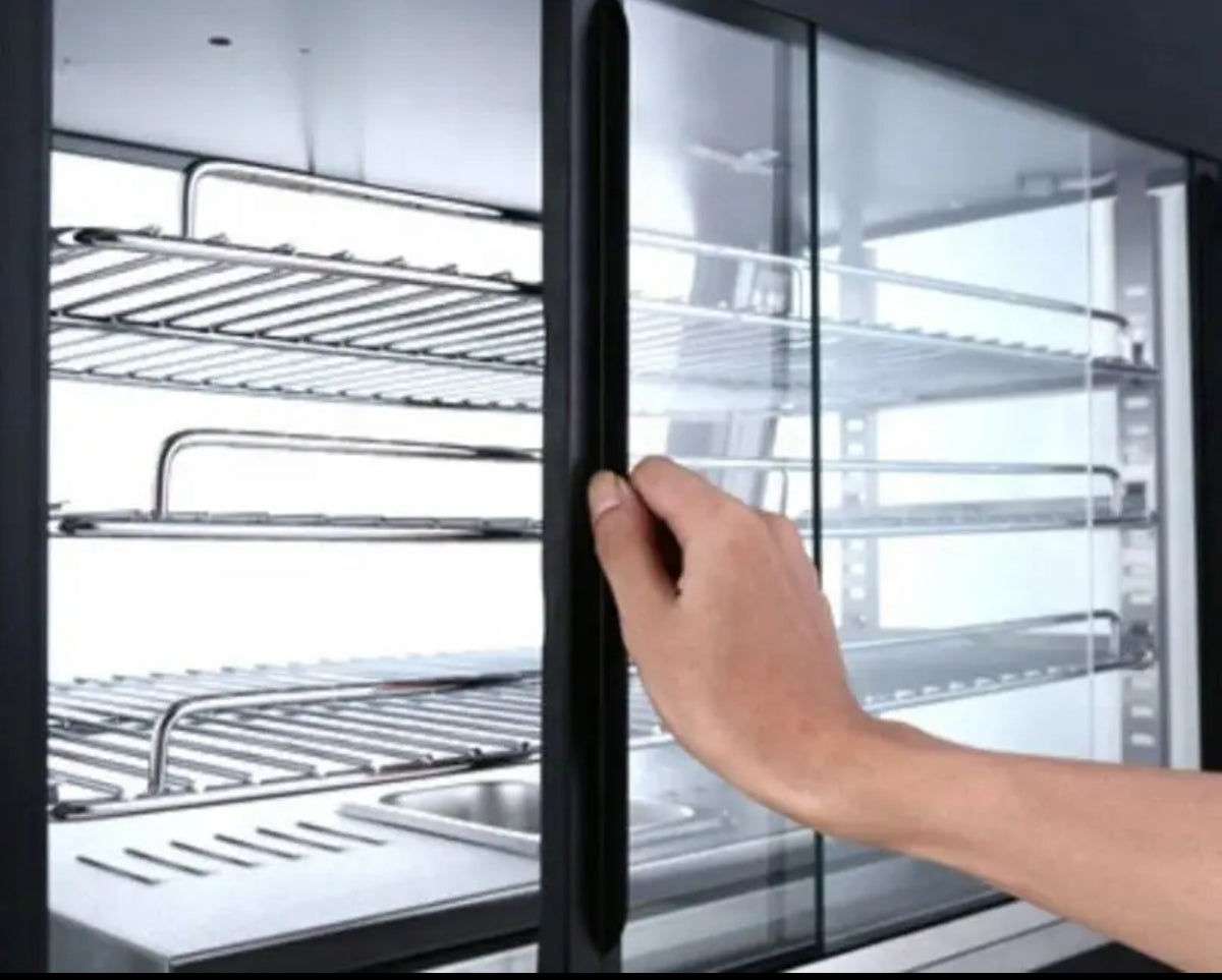 Vitrine chauffante professionnelle 90 cm avec éclairage LED – matériel CHR professionnel JL CHR