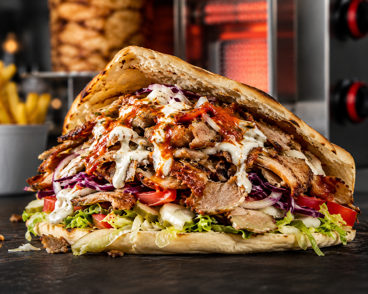 Machine à kebab professionnelle à gaz – 3 ou 4 feux – matériel CHR professionnel JL CHR