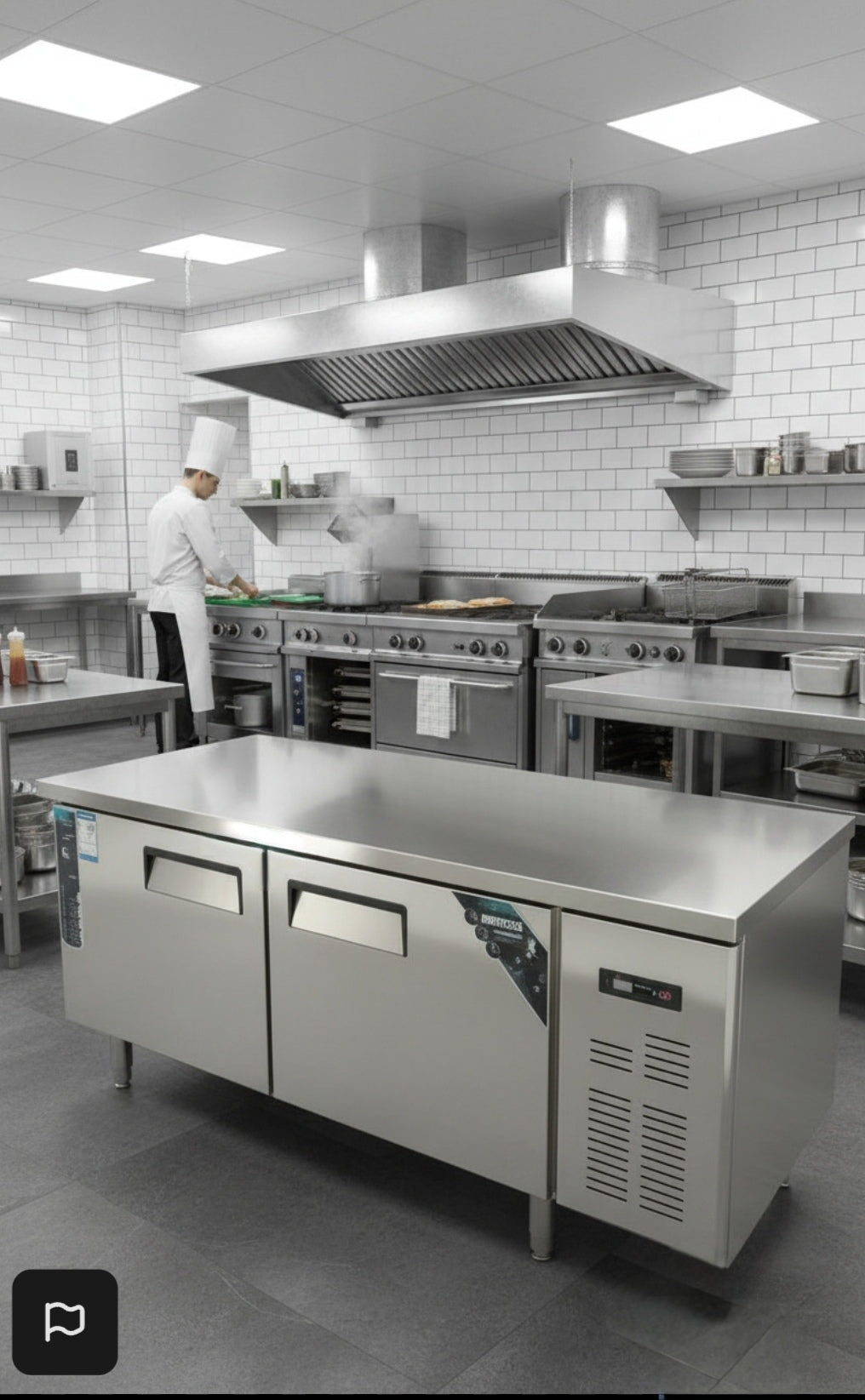 Table réfrigérée professionnelle  150 CM – 275L Inox  JLCHR – matériel CHR professionnel JL CHR