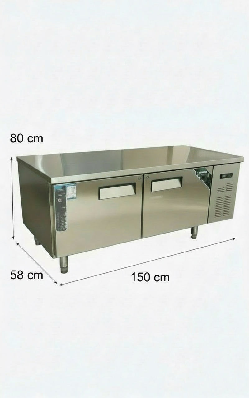 Table réfrigérée professionnelle  150 CM – 275L Inox  JLCHR – matériel CHR professionnel JL CHR