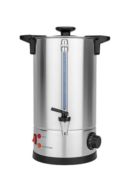 Bouilloire professionnelle inox 15 L avec robinet – matériel CHR professionnel JL CHR