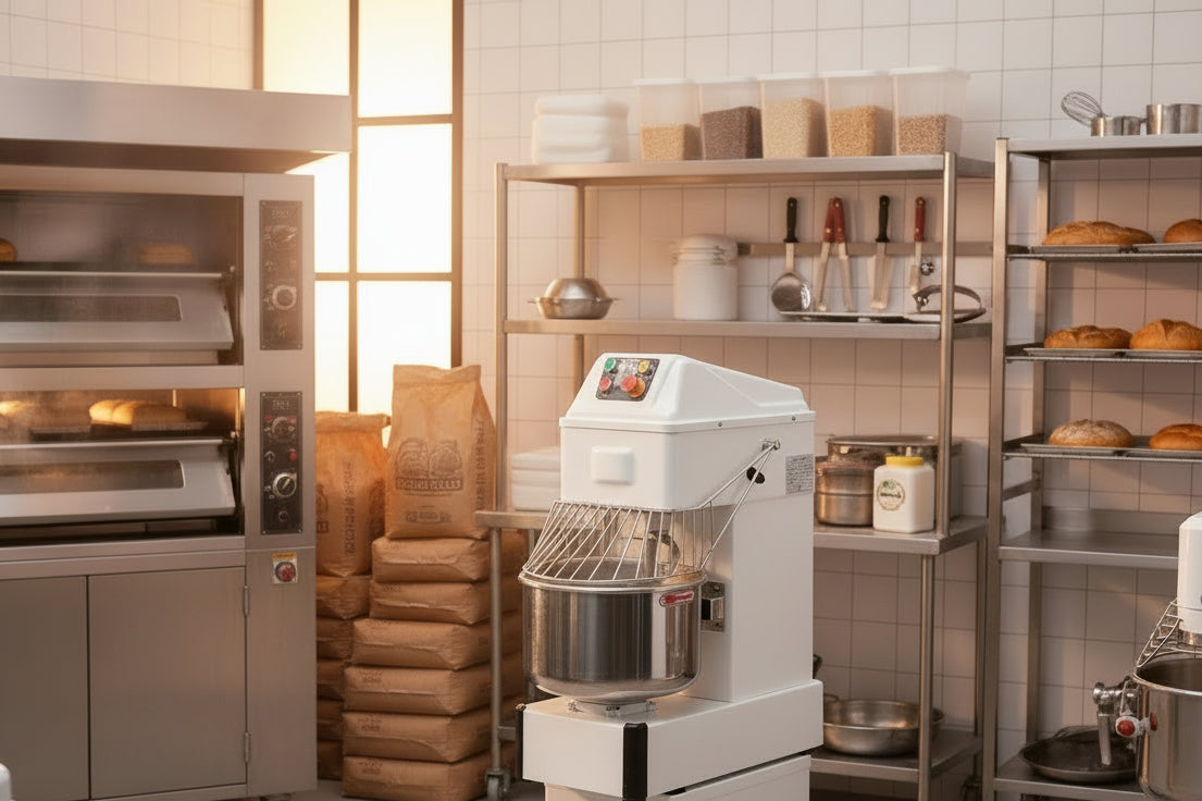 Pétrin à spirale professionnel CUVE  35 LITRES– 12,5 kg – JLCHR – matériel CHR professionnel JL CHR