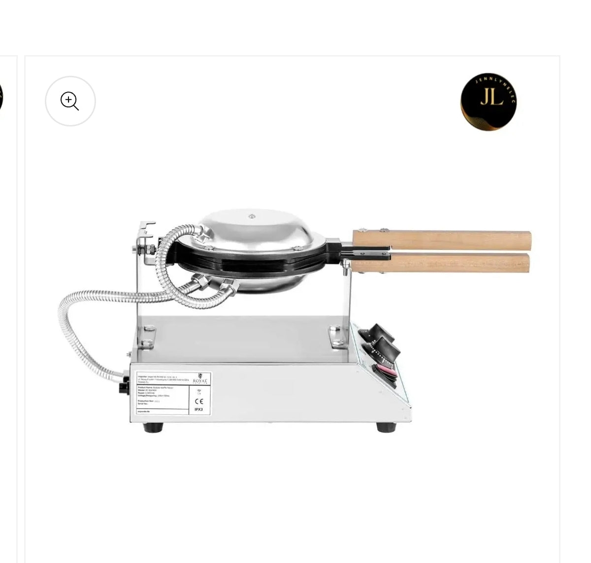 Gaufrier professionnel Bubble Waffle – matériel CHR professionnel JL CHR