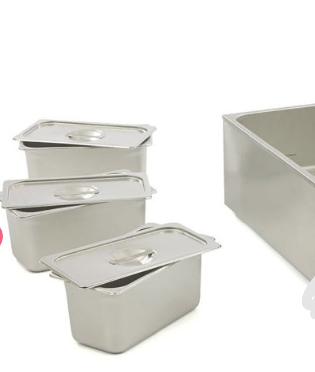 Bain-marie professionnel – 3 bacs GN 1/3 avec couvercles – matériel CHR professionnel JL CHR
