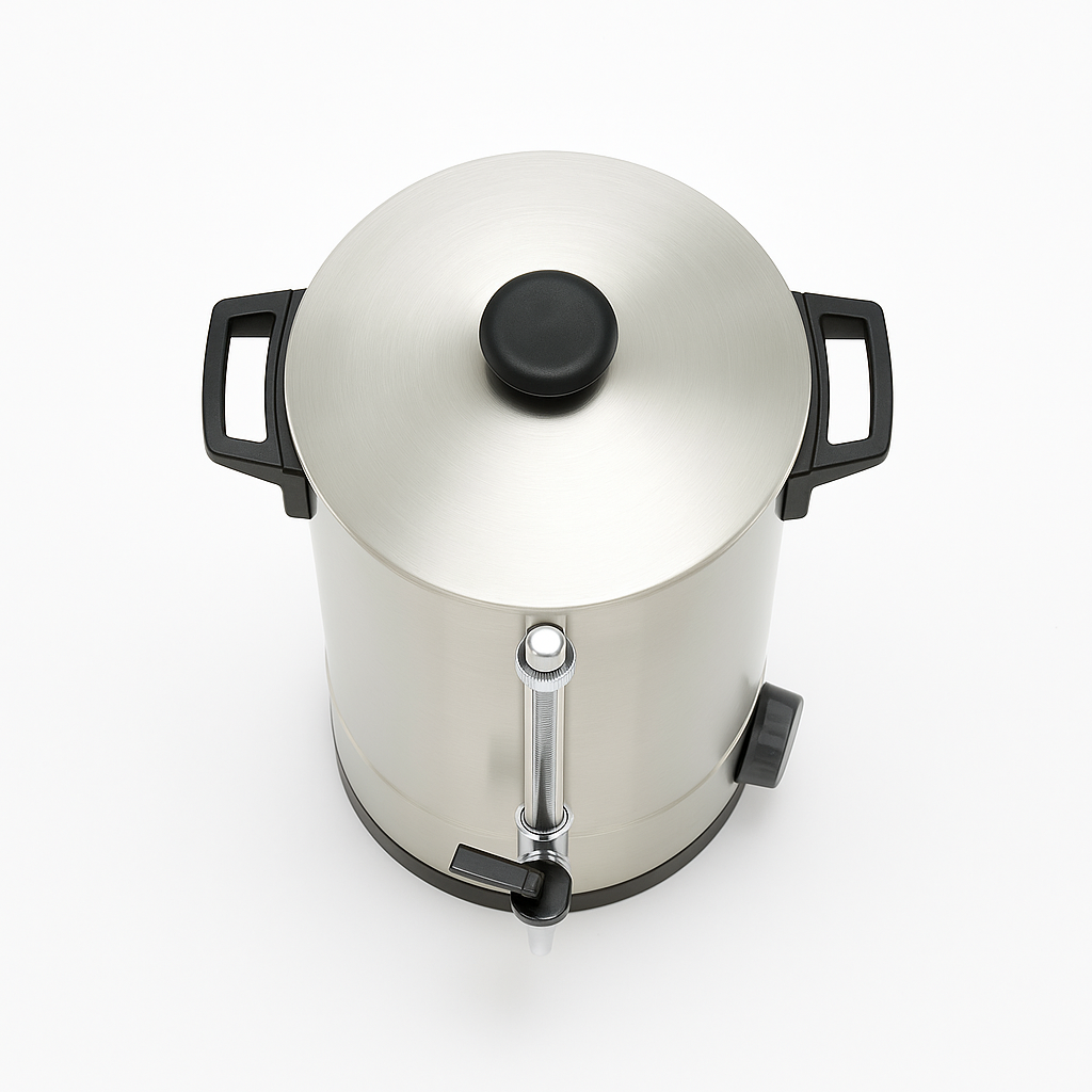 Bouilloire professionnelle inox 15 L avec robinet – matériel CHR professionnel JL CHR