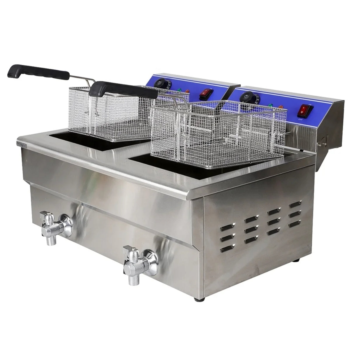 Friteuse électrique  2×10 litres – matériel CHR professionnel JL CHR